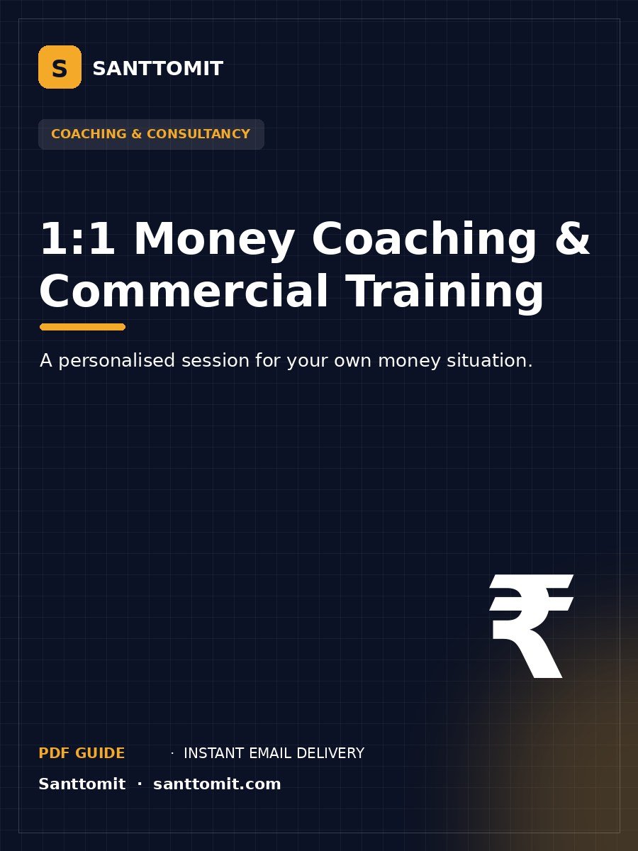 1:1 Money Coaching & Commercial Training